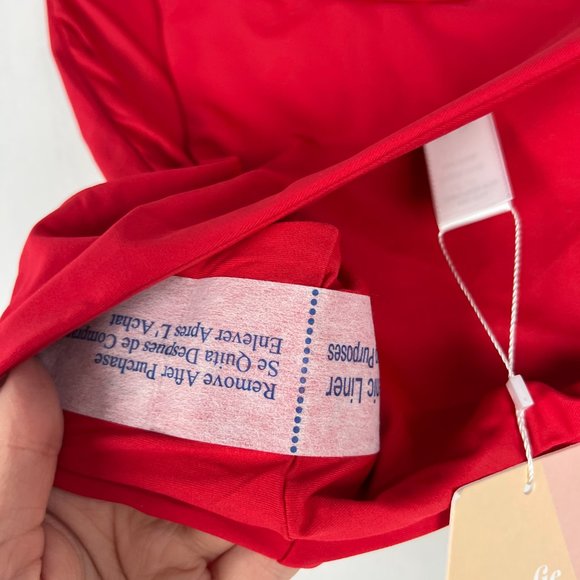 NWT Andie Swim The Banded Cheeky Flat Bottom Bikini Cherry Red Size Large L NEW - Picture 5 of 11